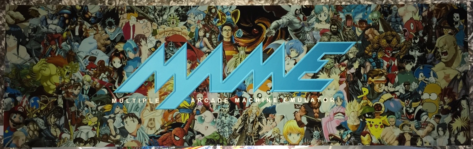 Mame Cluster F Arcade Marquee 26"x8"