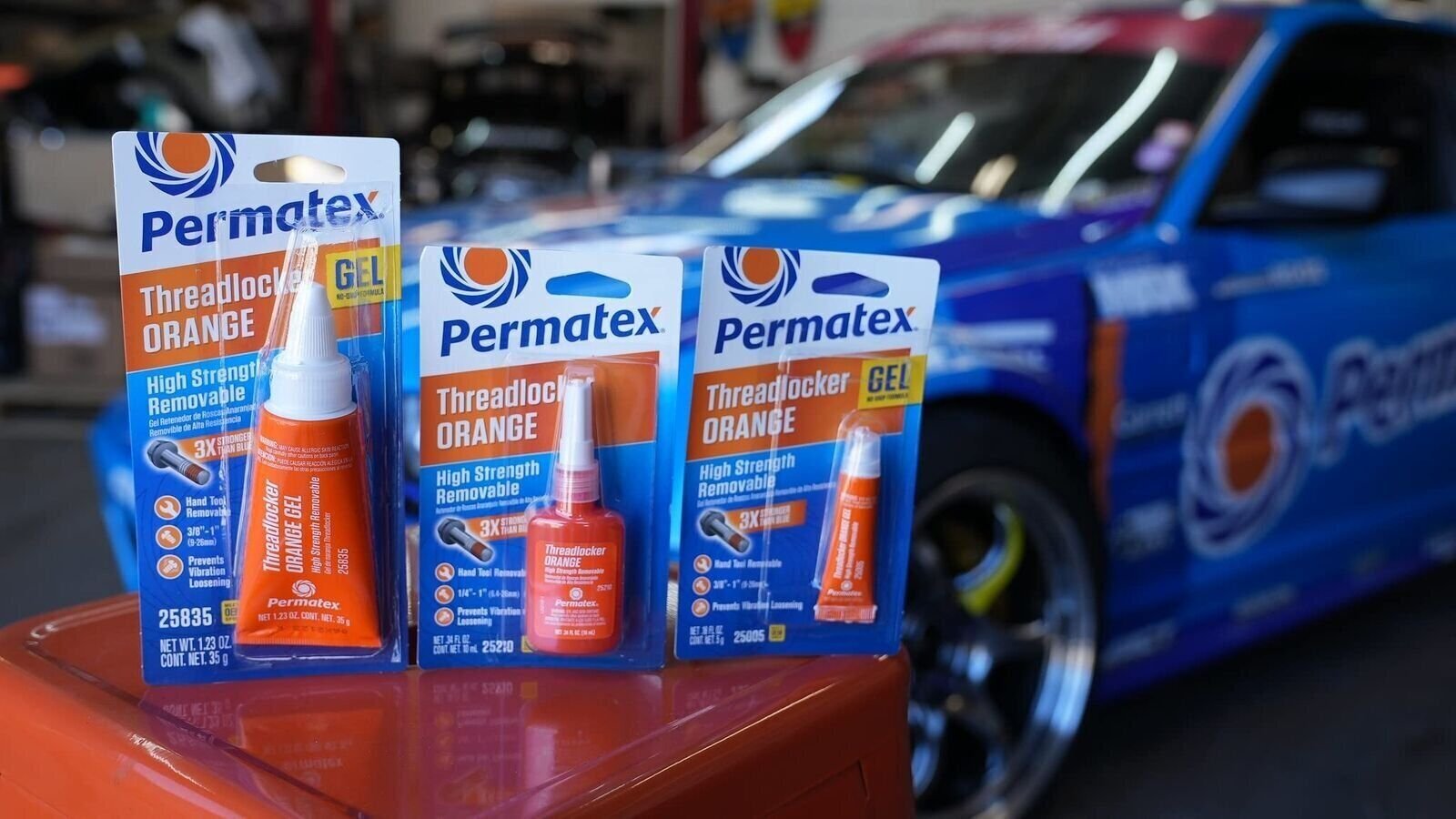 Permatex 25005 High Strength Removable Threadlocker Orange Gel, 5 g