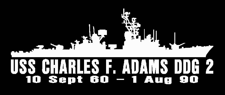 USS CHARLES F ADAMS DDG 2 Silhouette Decal U S Navy USN Military