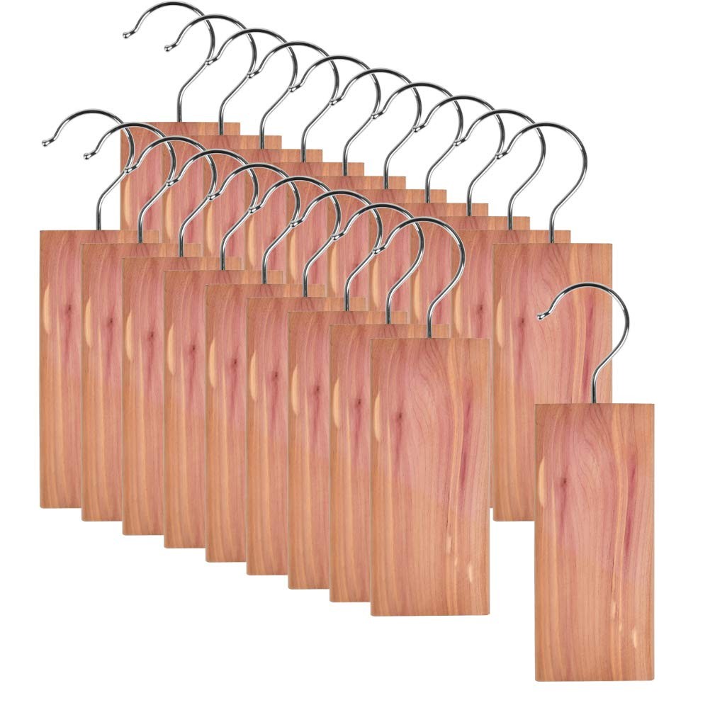 20 Pcs Cedar Blocks for Closet Storage, Aromatic Red Cedar Planks Chips for C...