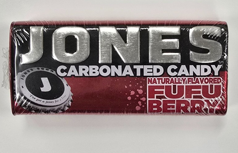 Jones Fufu Berry Carbonated Soda Candy (2) Pack Nostalgic Tins Free Shipping
