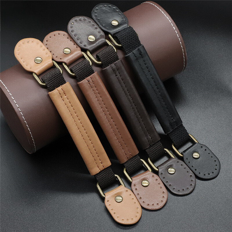 1PC 23.5cm PU Leather Bag Handle Replacement Handbag Bag Short Strap Accessories