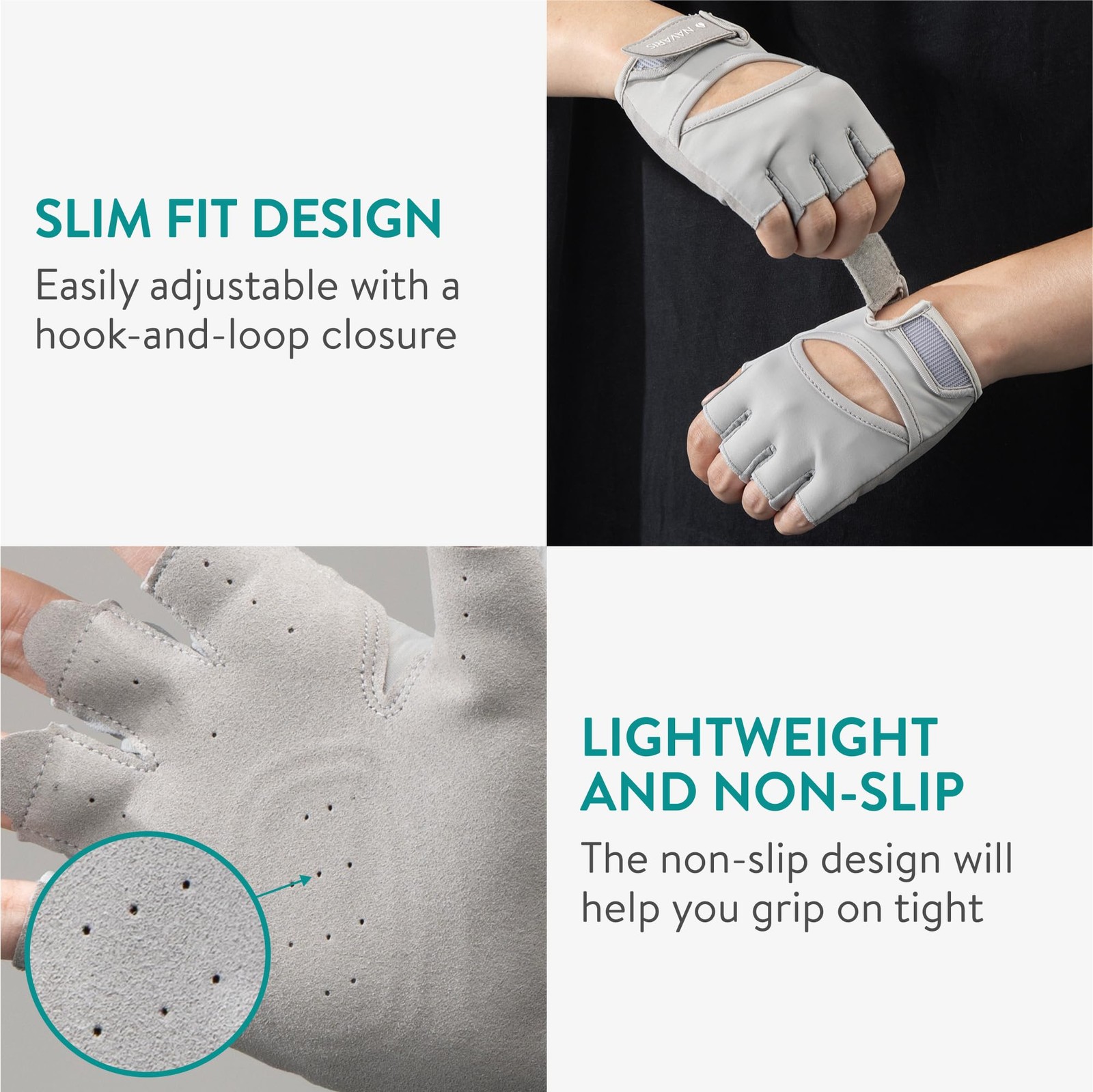 Women's Gym Gloves - Breathable, Sweat-Wicking Weight Lifting Gloves - Gym Ac...