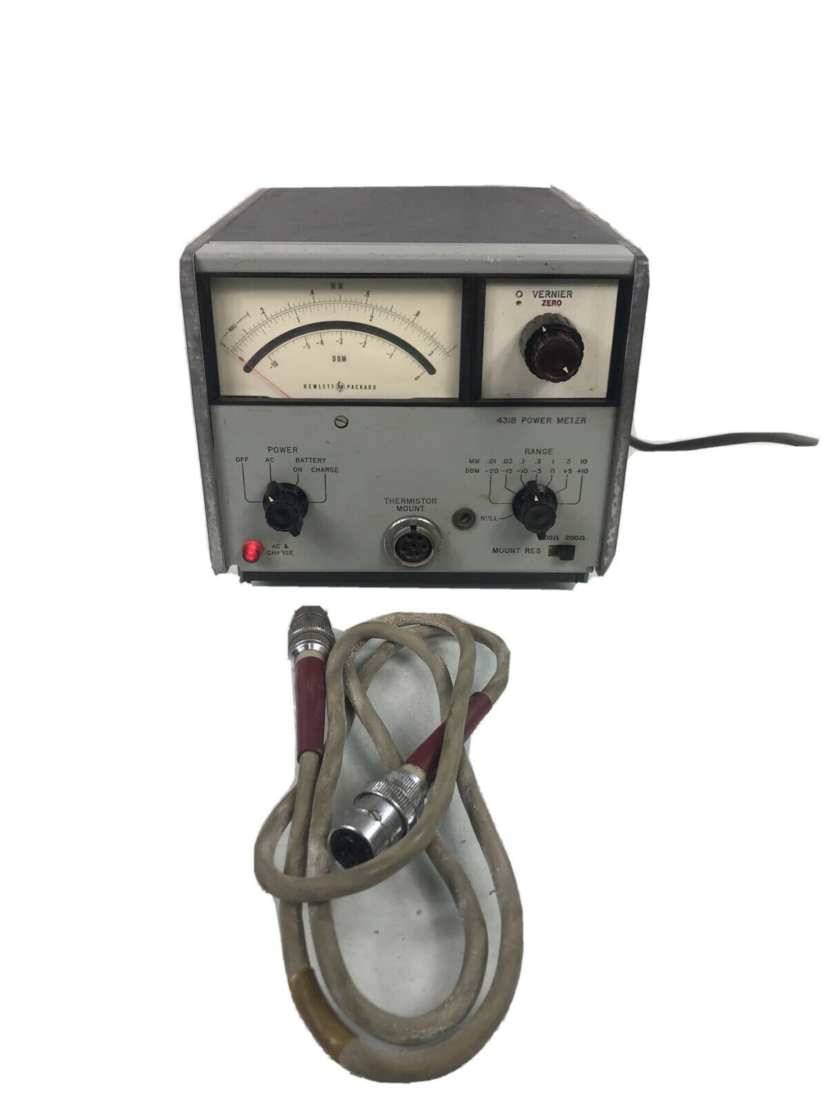 HP Hewlett Packard 431b Power Meter Thermistor Mount Tester