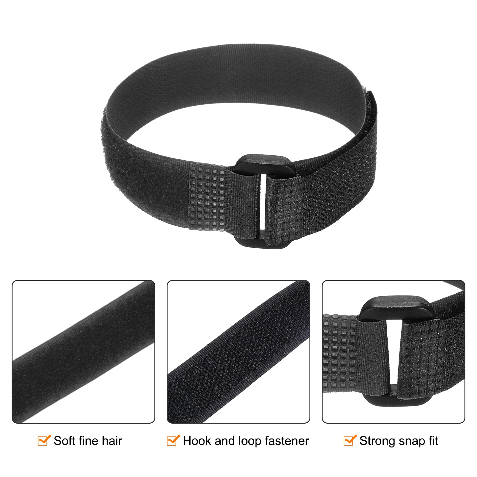 10Pcs Battery Tie Down Straps, 0.8x12" Black Nylon Hold Loop Strap