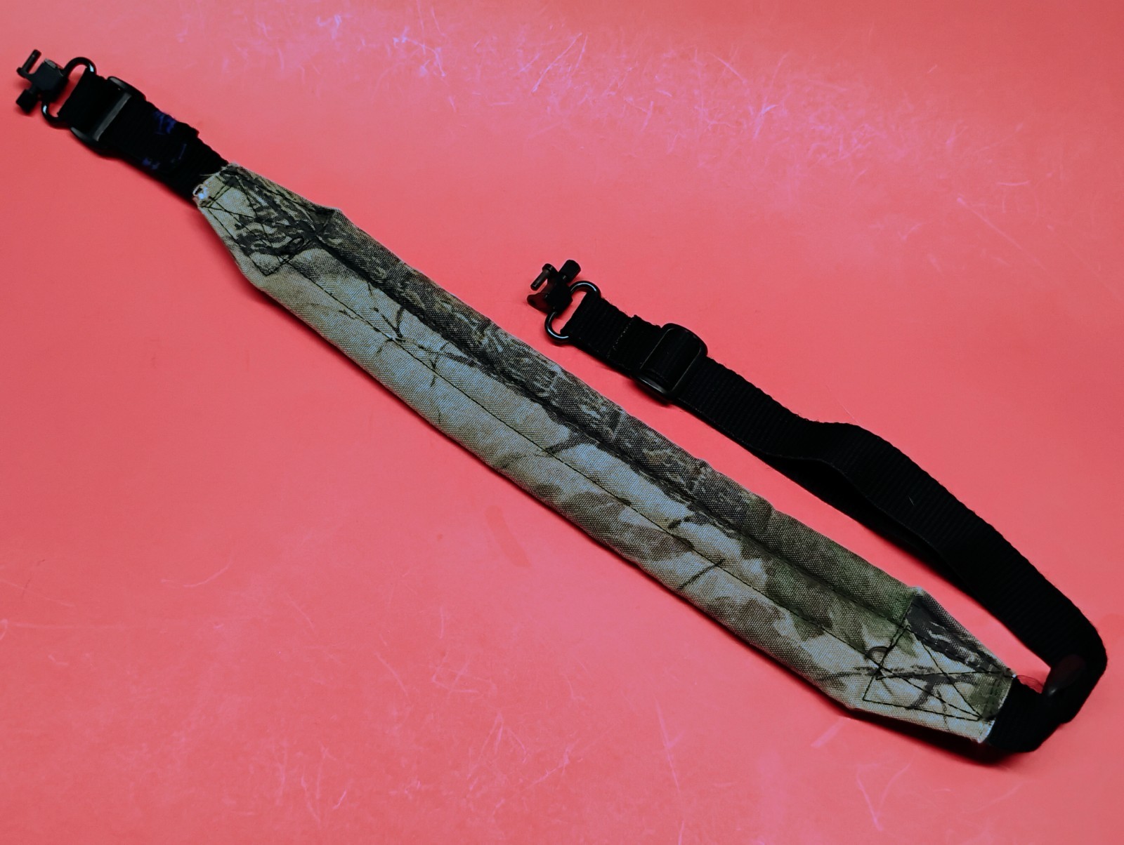 VTG Treebark Camo Padded Sling Shotgun Rifle Uncle Mikes Swivels fits Remington