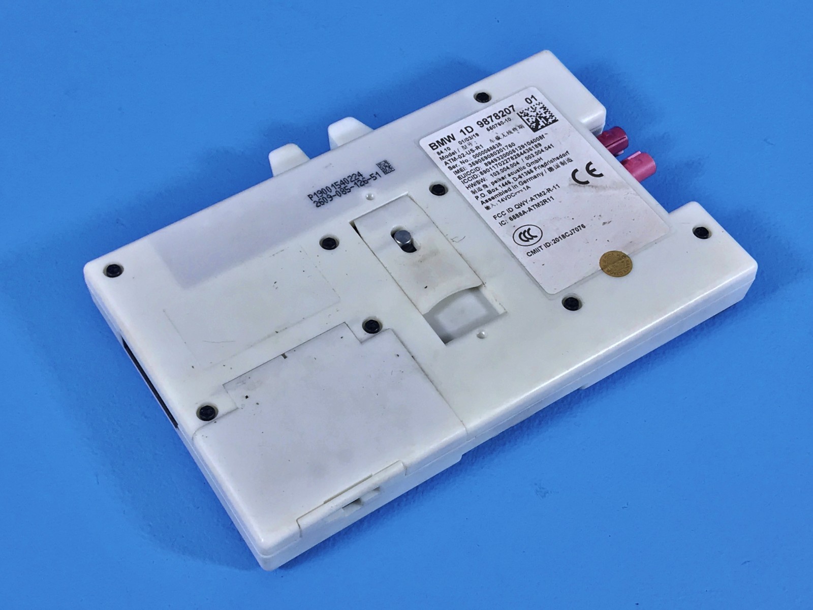 19-20 BMW G01 G02 G05 G06 G07 G20 G22 G30 TELEMATICS CONTROL UNIT TCB3