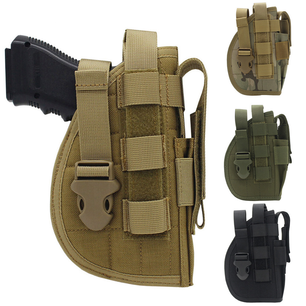 Military Army Tactical Pistol Gun Molle Belt Holster Right Handed Pistol Holster