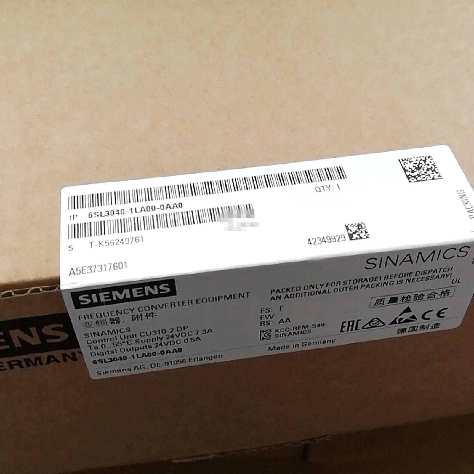 NEW Siemens 6SL3040-1LA00-0AA0 6SL3 040-1LA00-0AA0
