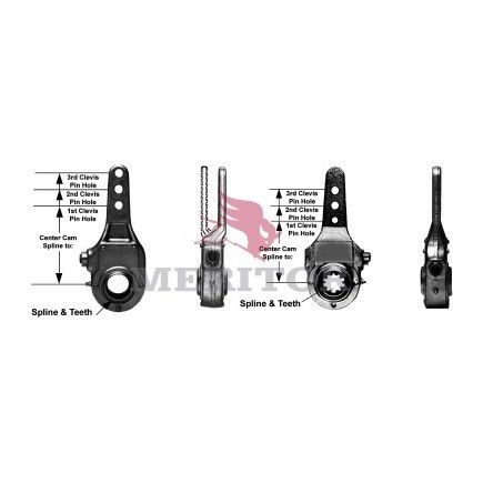 Meritor R825015 Air Brake   Manual Slack Adjuster