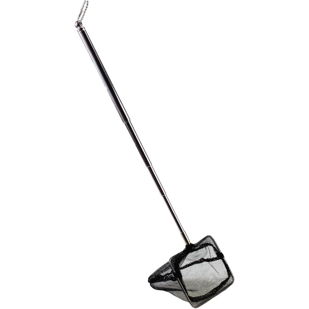 Aquarium Fish Tank Cleaning Net with Extendable Long Handle Adjustable Waste