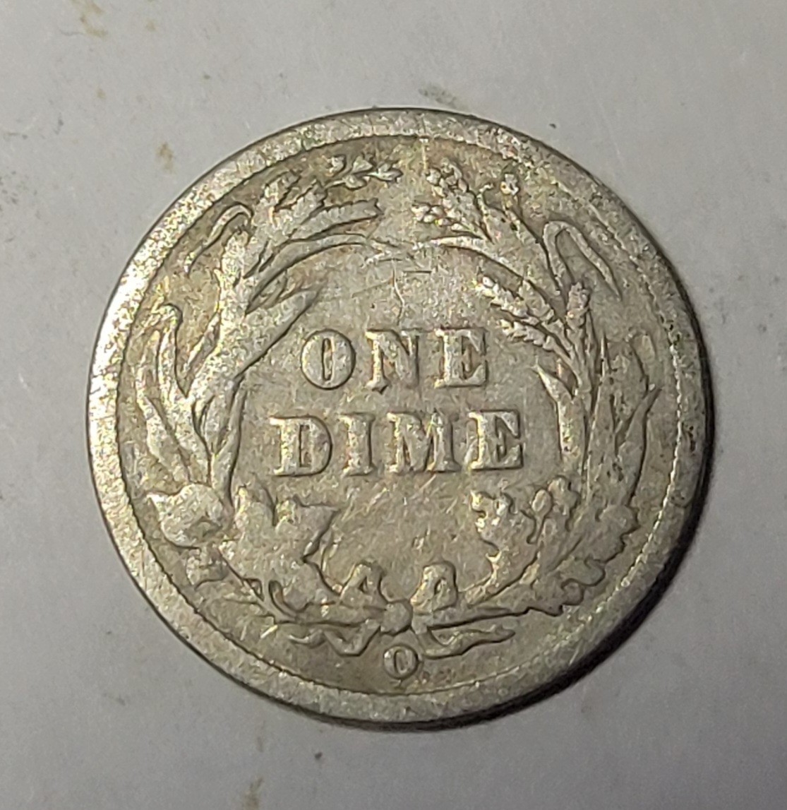 1894-O Barber Dime 10c - VG Details