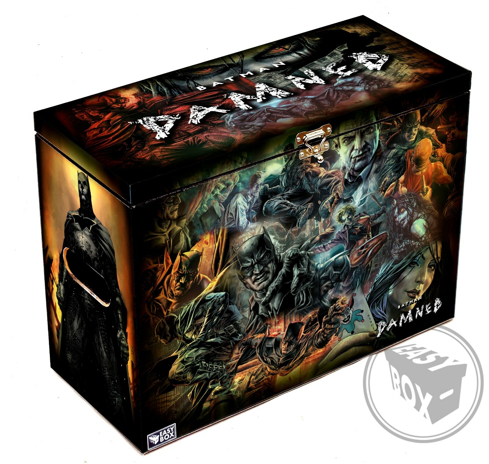 Batman Damned - Large Comic Book Magazine Size Hard Box Chest MDF