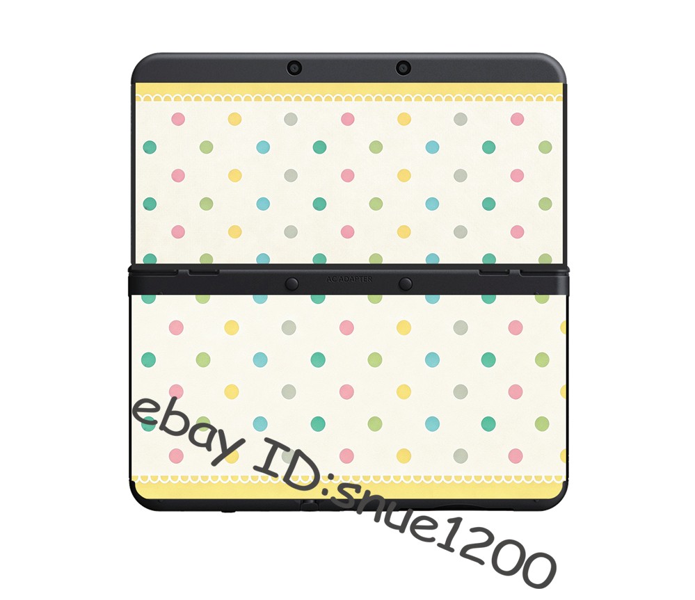 Cute Macaron Polka Dot Replacement Housing Shell Cover Case for New Nintendo 3DS
