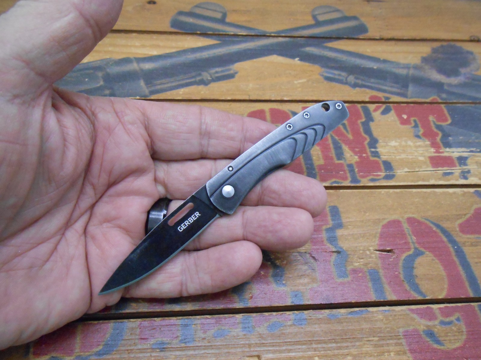 Gerber STL 2.0 Pocket Knife Frame Lock Plain Edge Blade