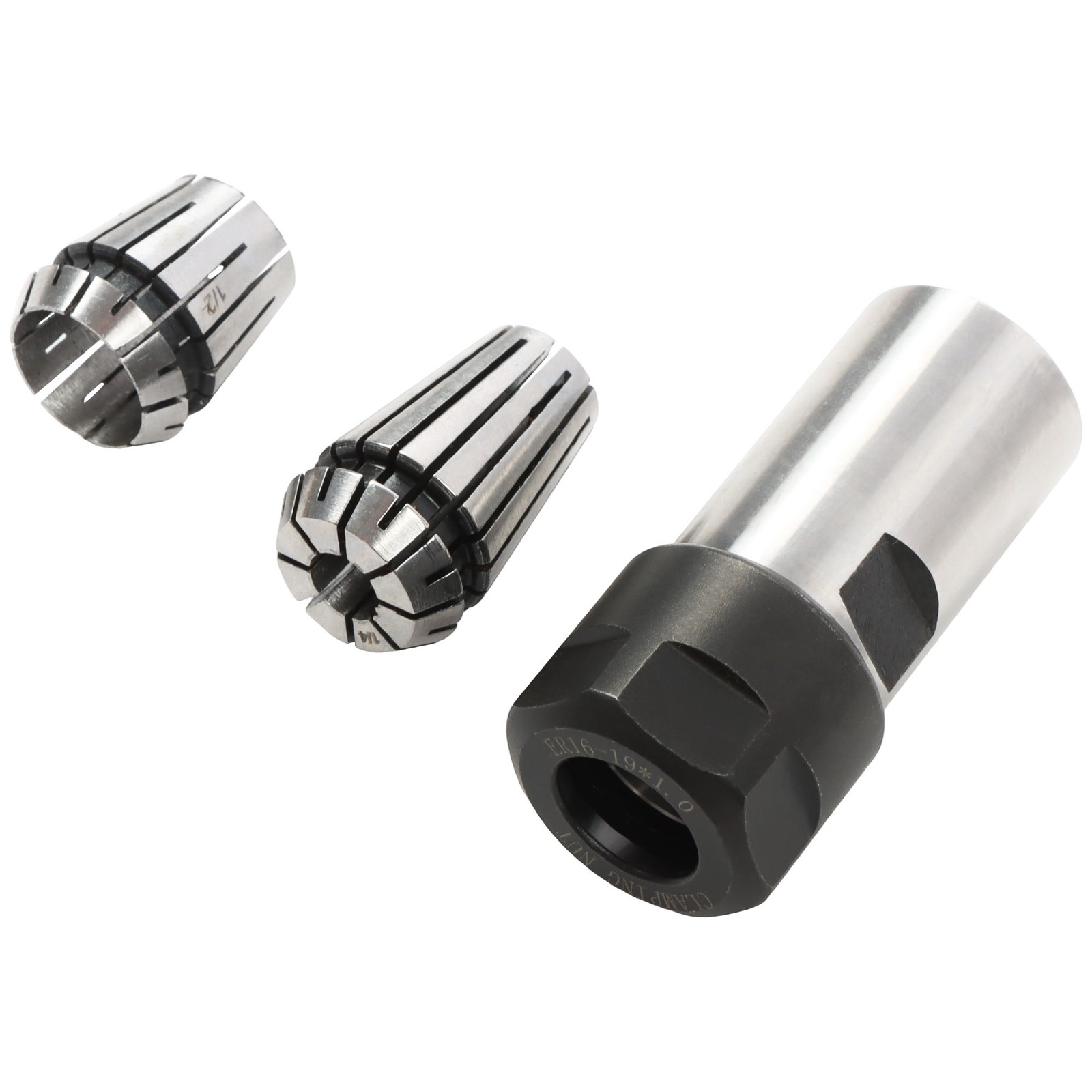 5/8-11 Thread Angle Grinder Extension Shaft Set w/ 1/4" & 1/2" Collets 3Pack