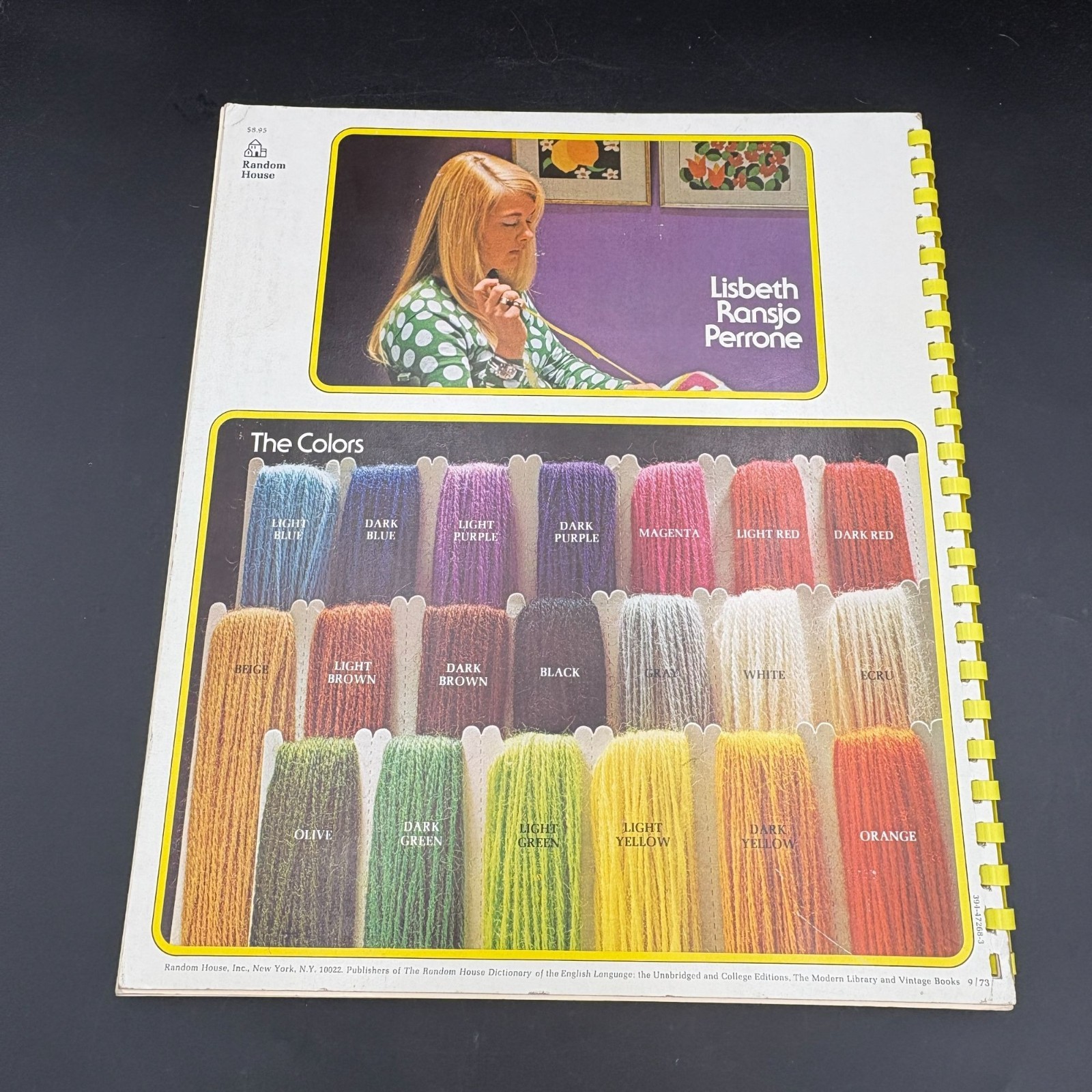 1973 Vintage Perrones Needlepoint Oversize Workbook 1st Edition Embroidery Craft