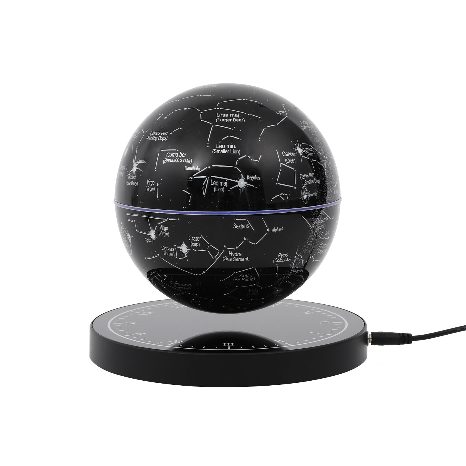 6in Magnetic Levitating Globe with LED Floating Globe Auto-Rotating Globe