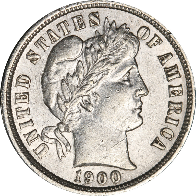 1900-P Barber Dime