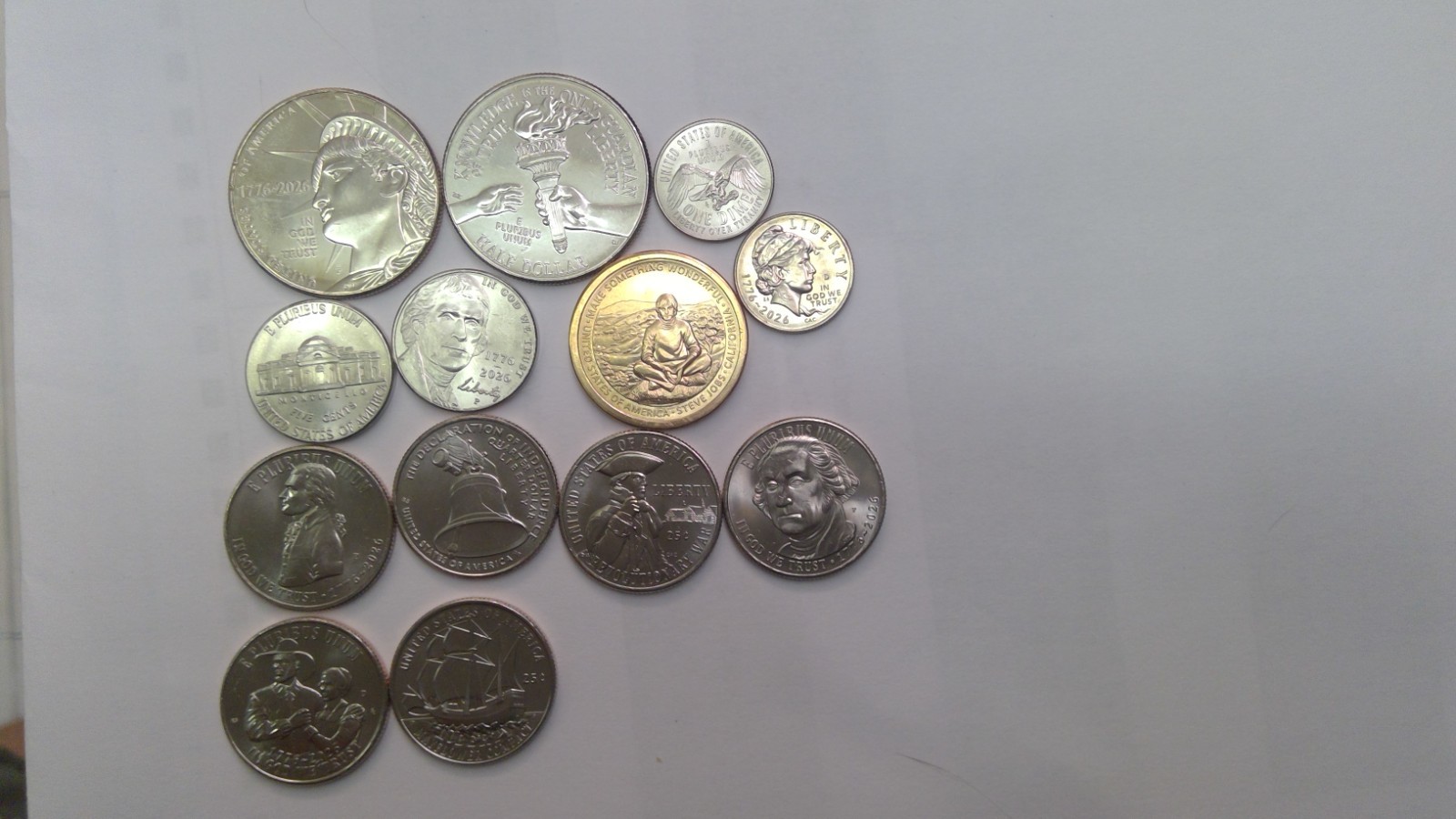 1776-2026 semi quincentennial p & d set 13 COINS REDUCED!