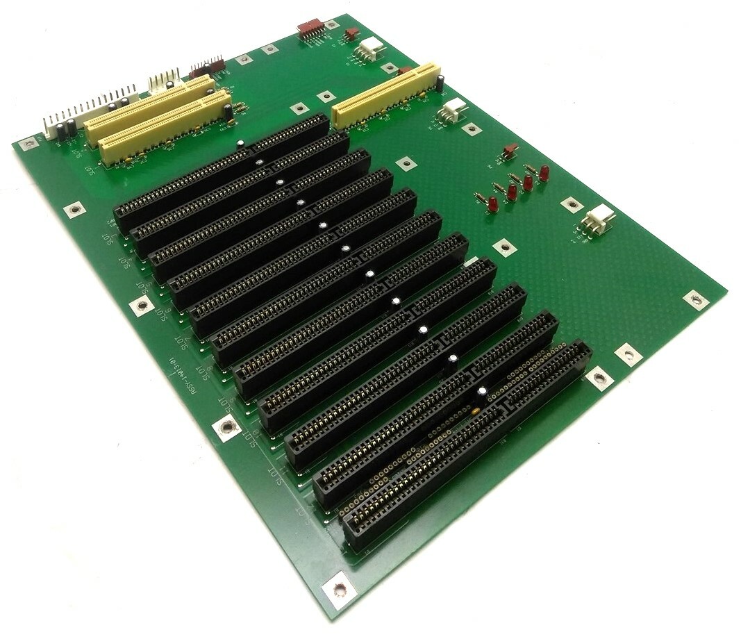 ICS 14013-01 Industrial Computer Backplane AT PSU 1x PCI-ISA 10x ISA 2x PCI
