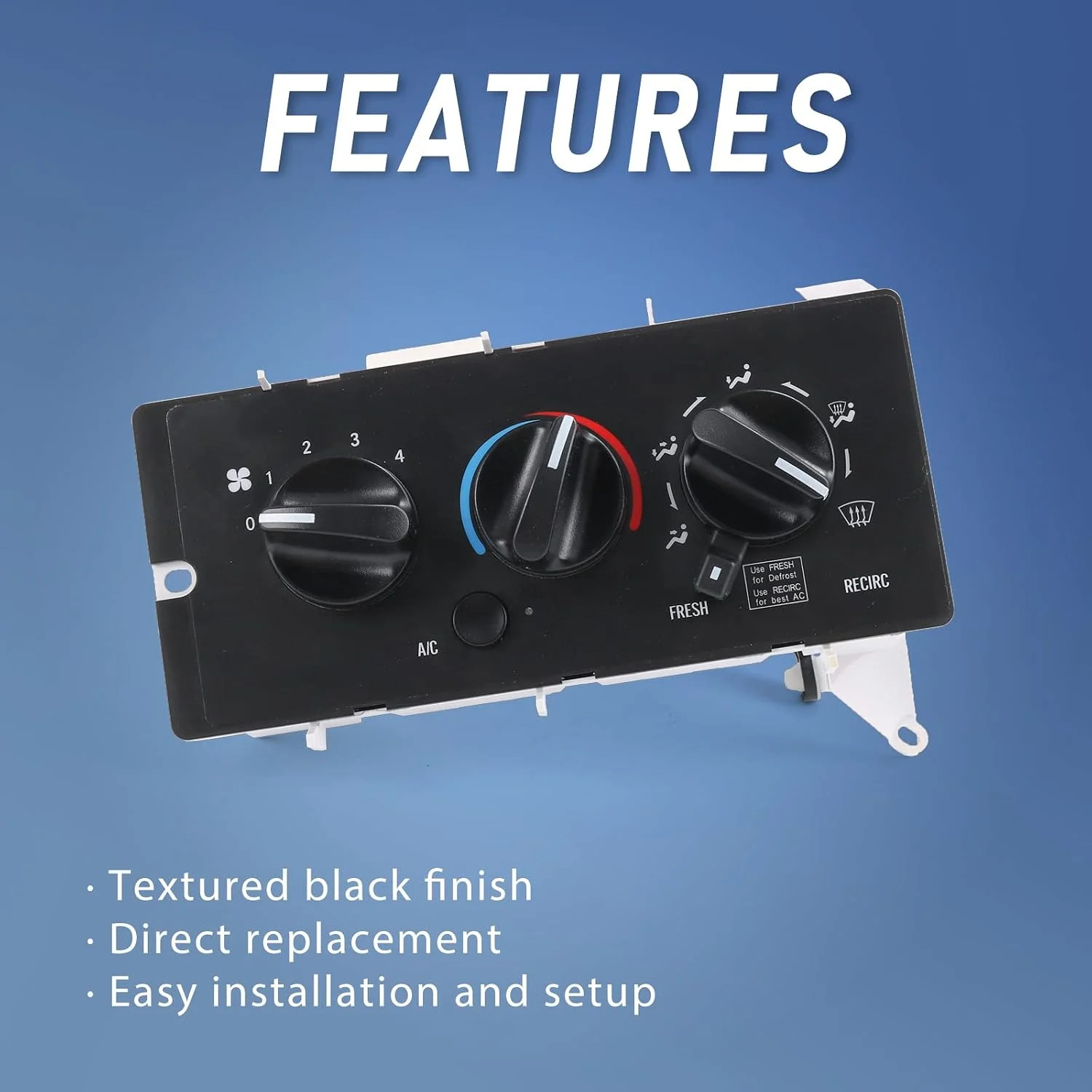 A/C Control Panel Climate Control Module Compatible with Mack Ch613 cv713 2001-2