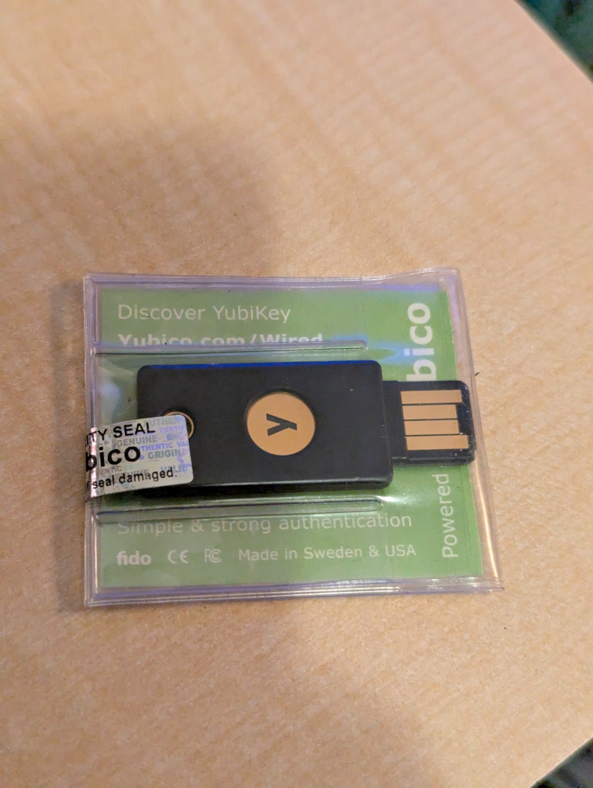 Yubico YubiKey 4 Wired Magazine Edition USB-A Encryption Security Key NEW/SEALED