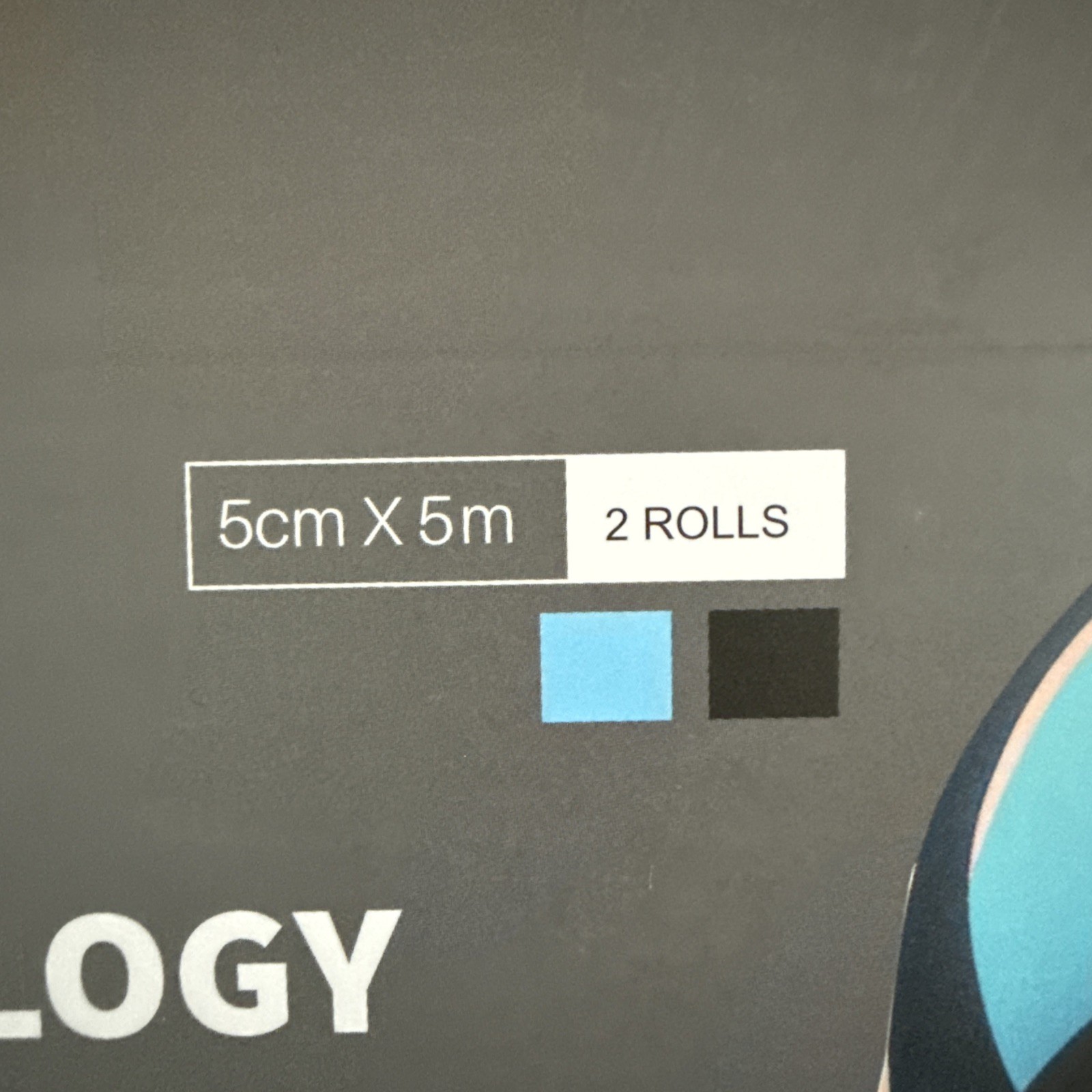Kinesiology Tape 5cm X 5m 2 Rolls