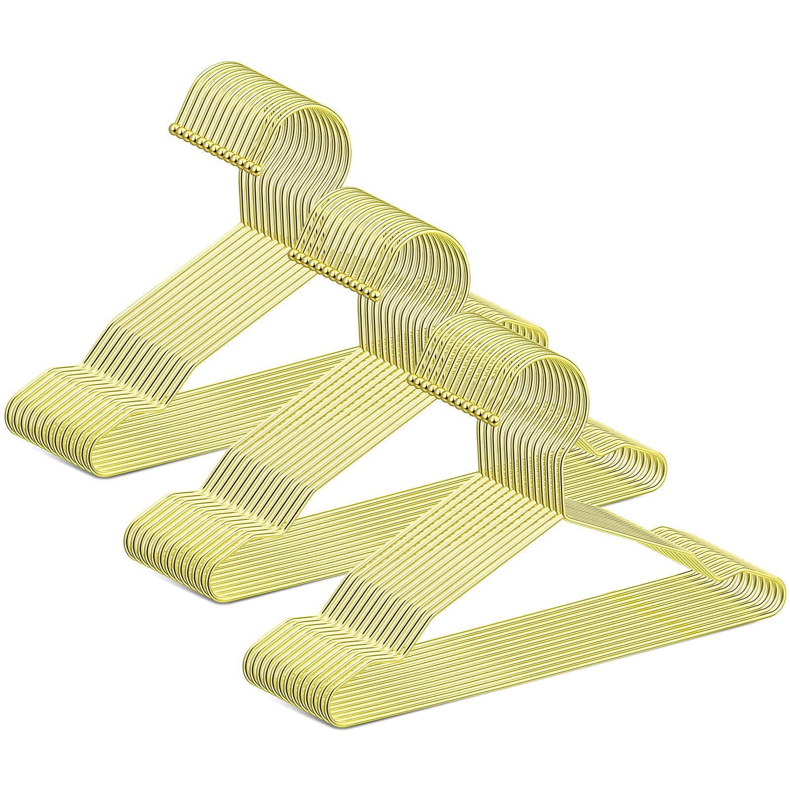 12 Inch Gold Kids Hangers Children Wire Hangers Baby Metal Hangers Children C...