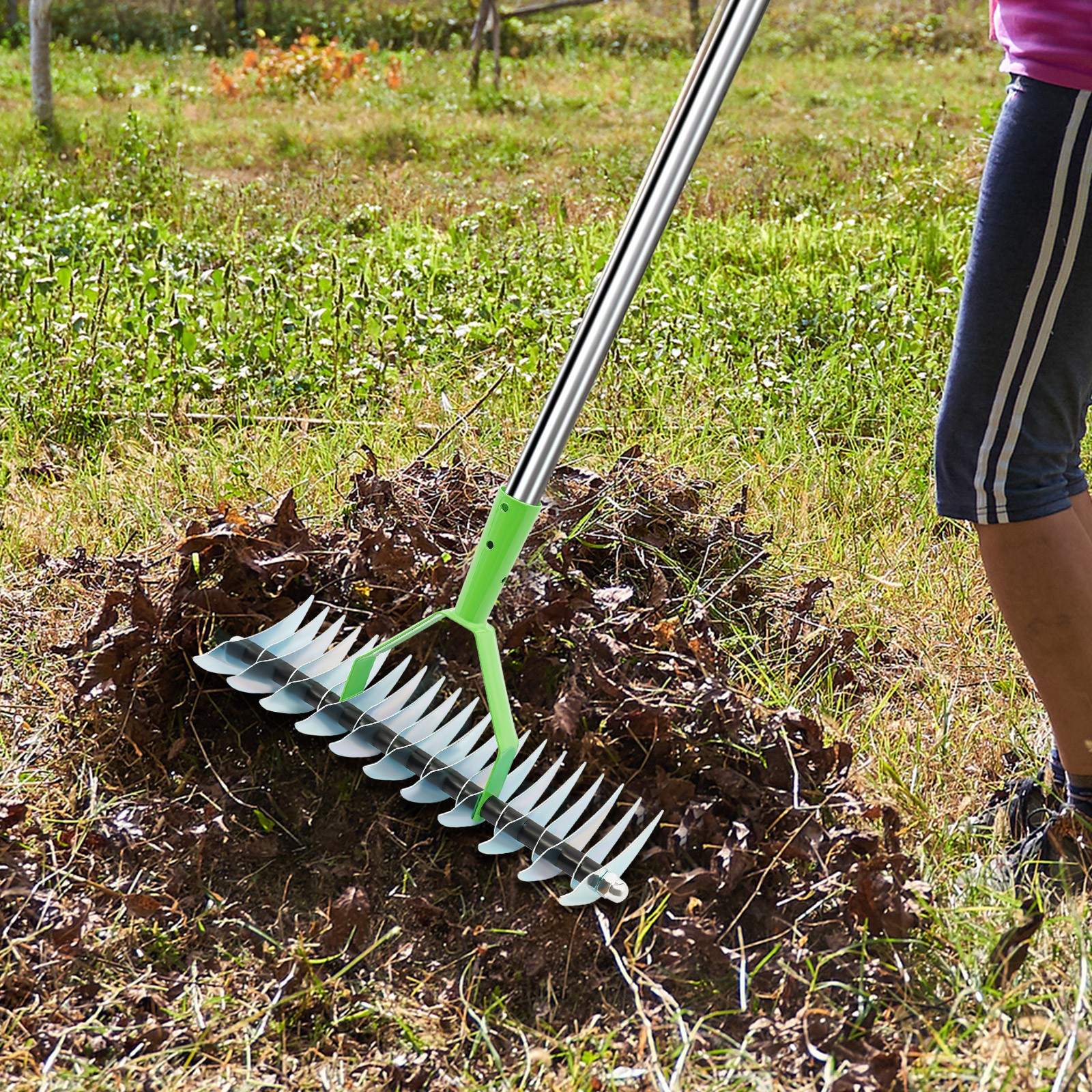 Thatch Rake Head Versatile Grass Grooming Rake Head for Cleaning Dead Grass