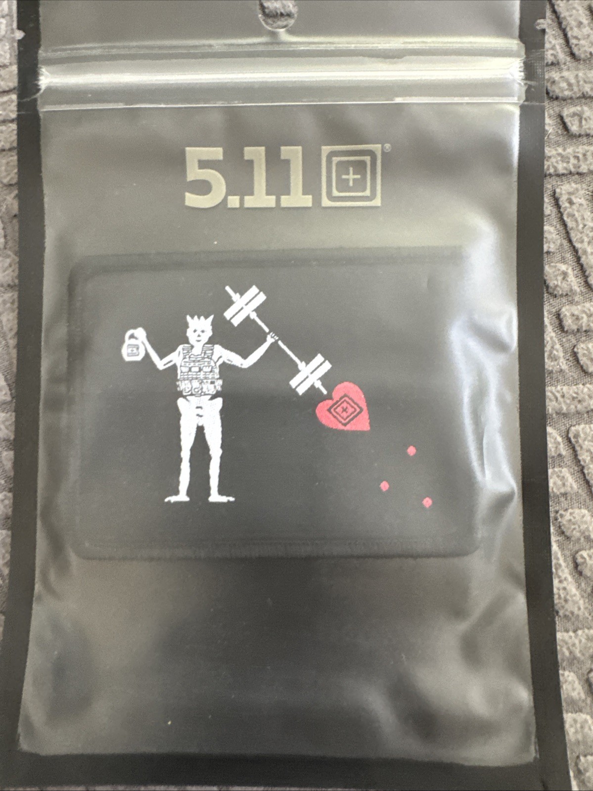 5.11 Tactical Black Beards Workout Patch