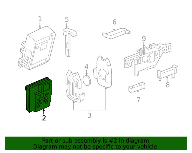 Genuine GM Control Module 13558725
