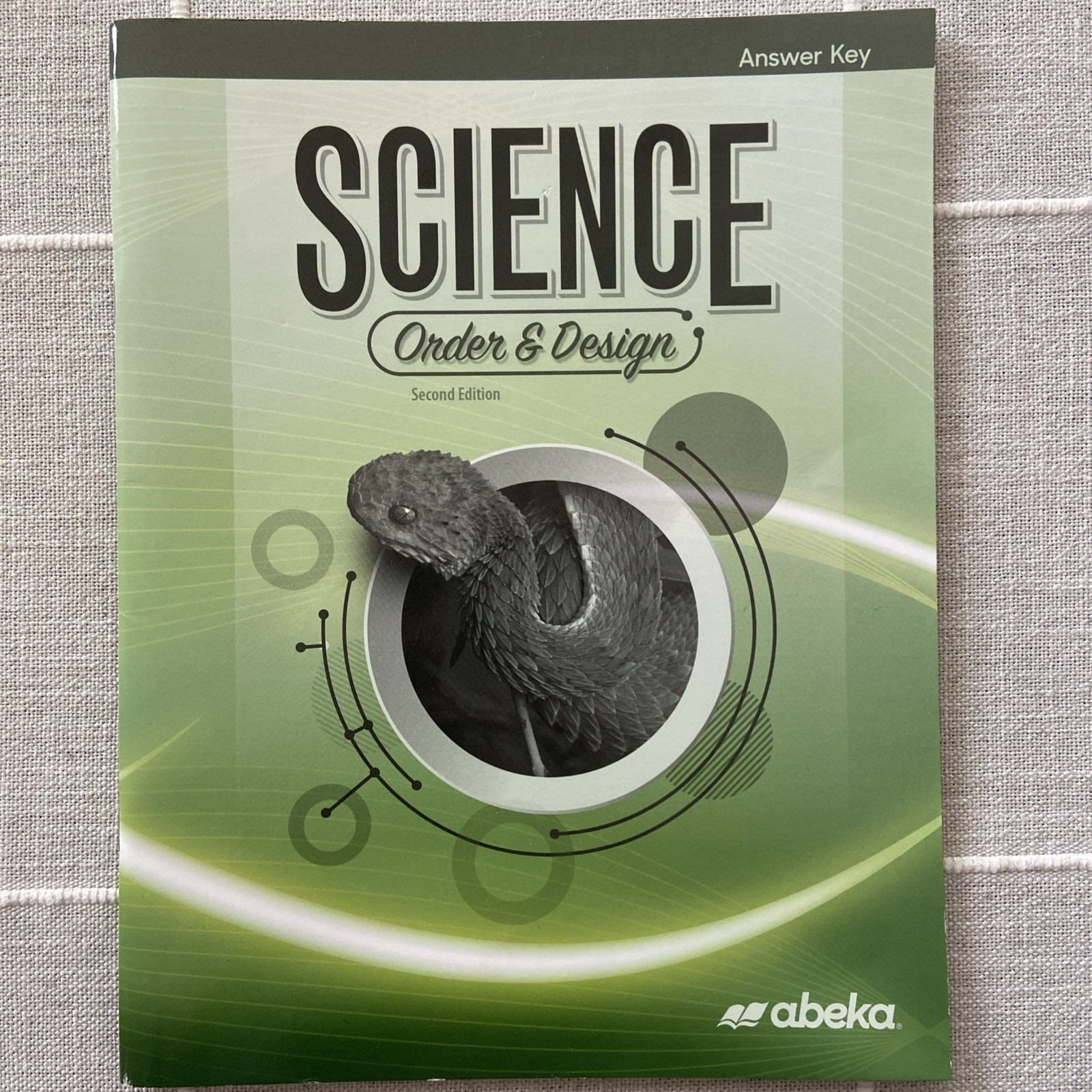 Abeka LIFE SCIENCE ORDER & DESIGN ANSWER KEY to text questions 7th Gr 7 parent