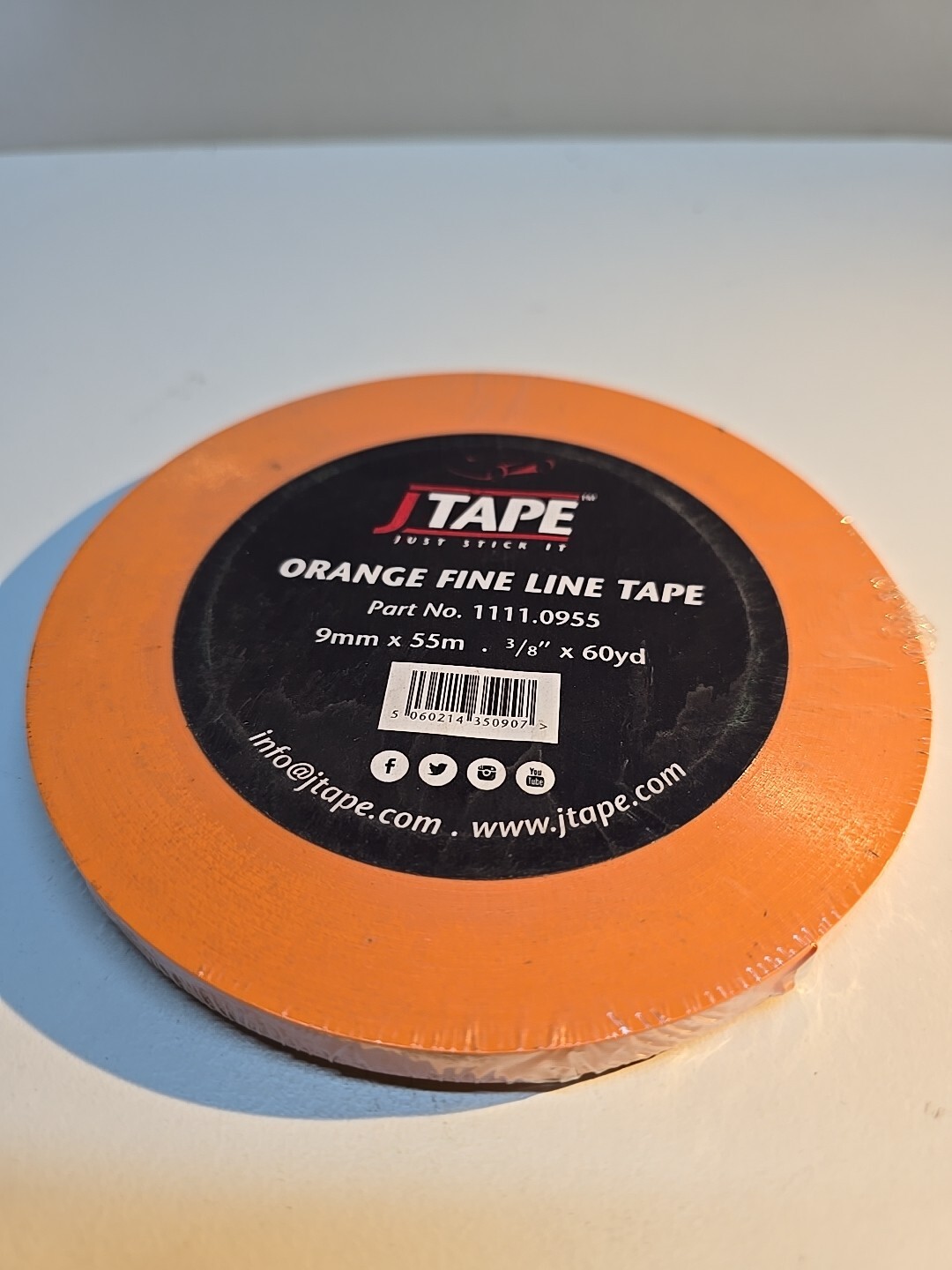 J Tape Fine Line Orange Masking Tape Detailing Heat Resistant 9mm x 55m