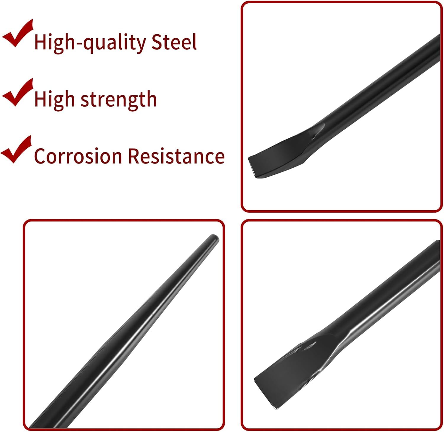 3248 Round Connecting Bar 7/8" x 30" Sleever Bar For Aligning Prying Chiseling