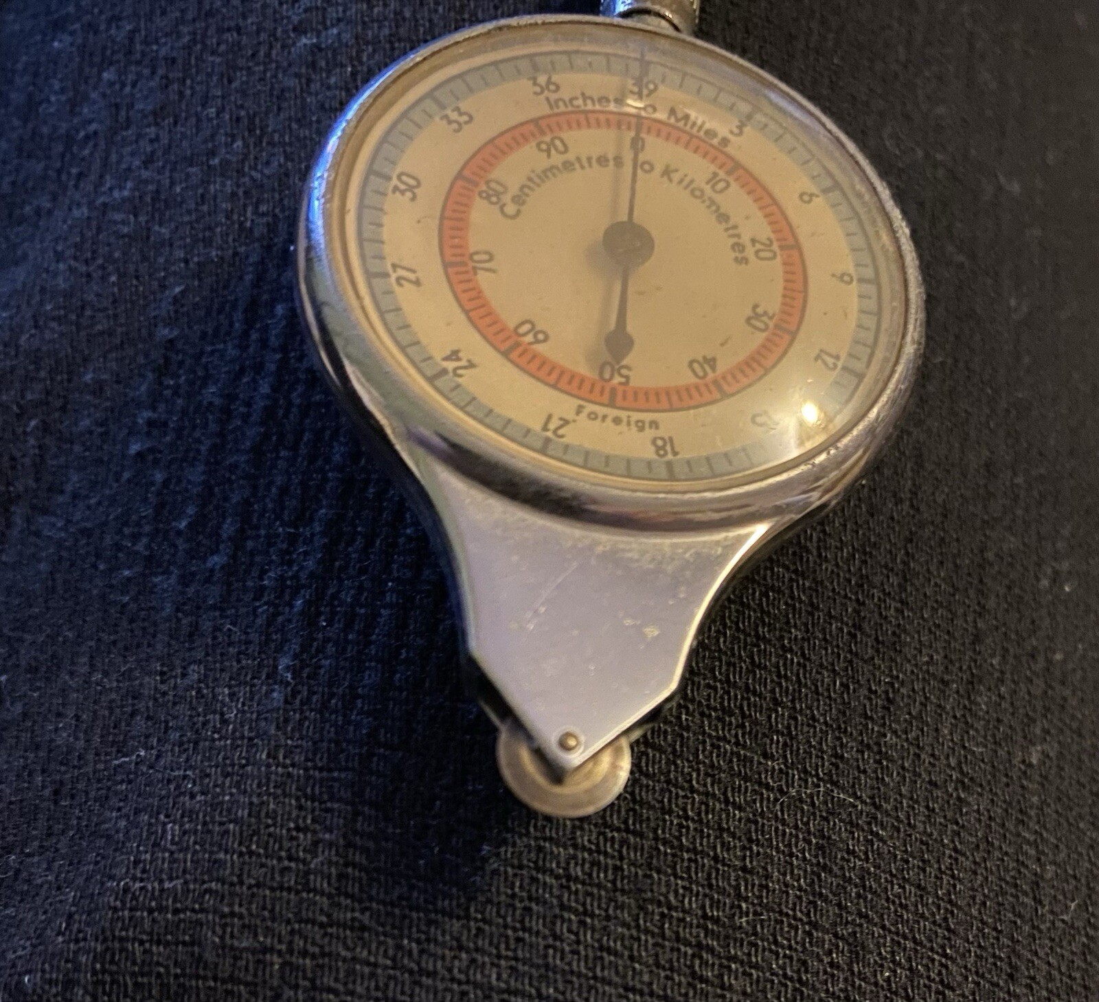 Vintage Map Range Measurer Opsiometer Reader Compass & Magnifier All in One Tool