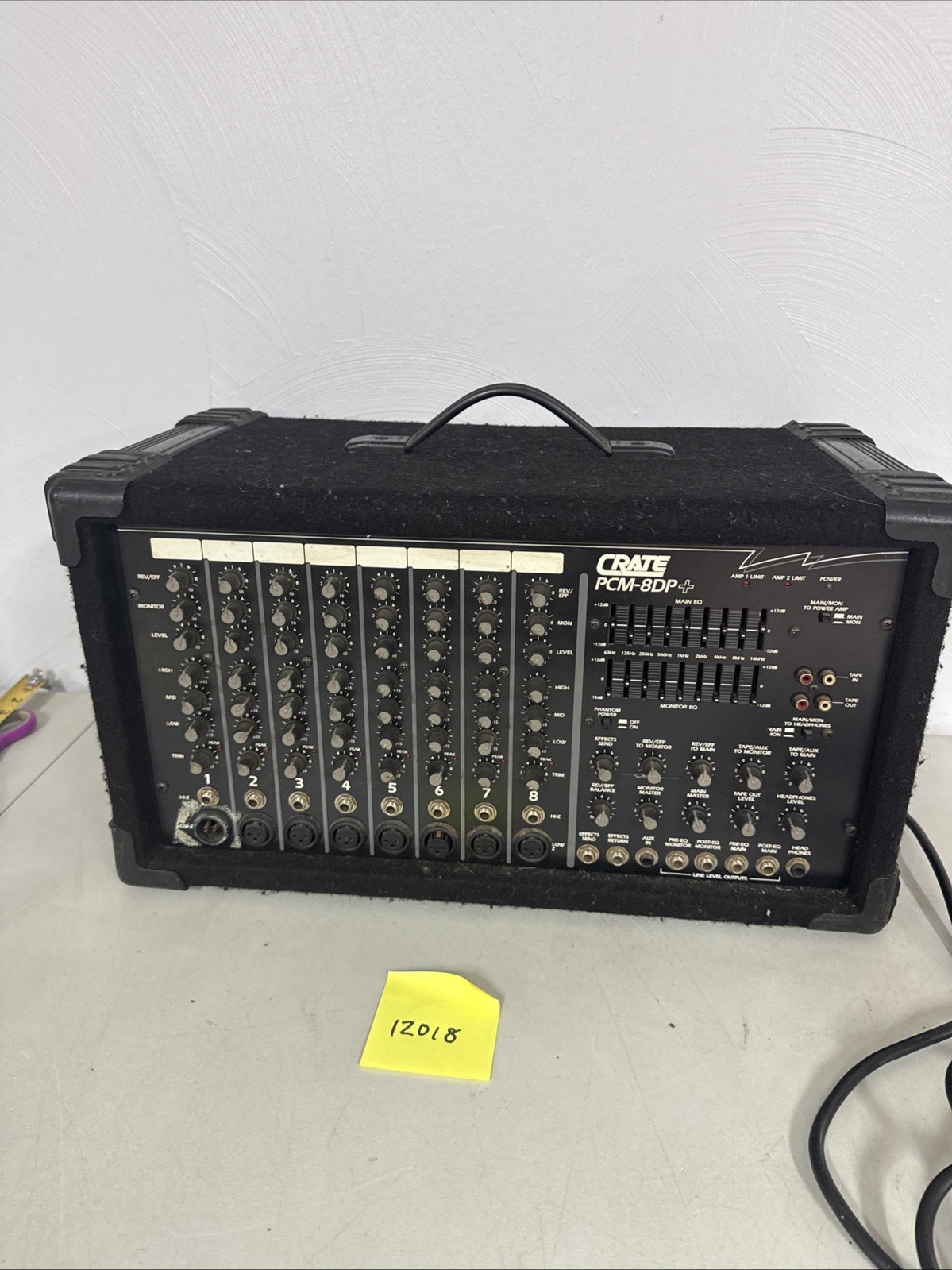 Crate PCM-8DP+ Powered PA Mixer 8-Channel Amplifier