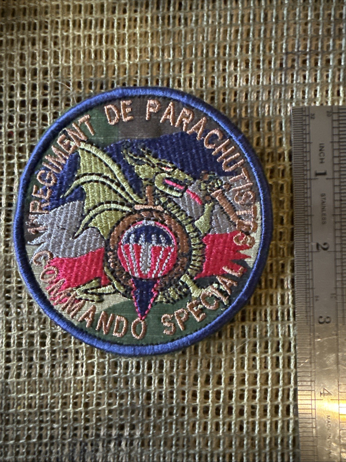 French Foreign Legion 1st Parachute Regiment Special Commando - Afgan War Patch