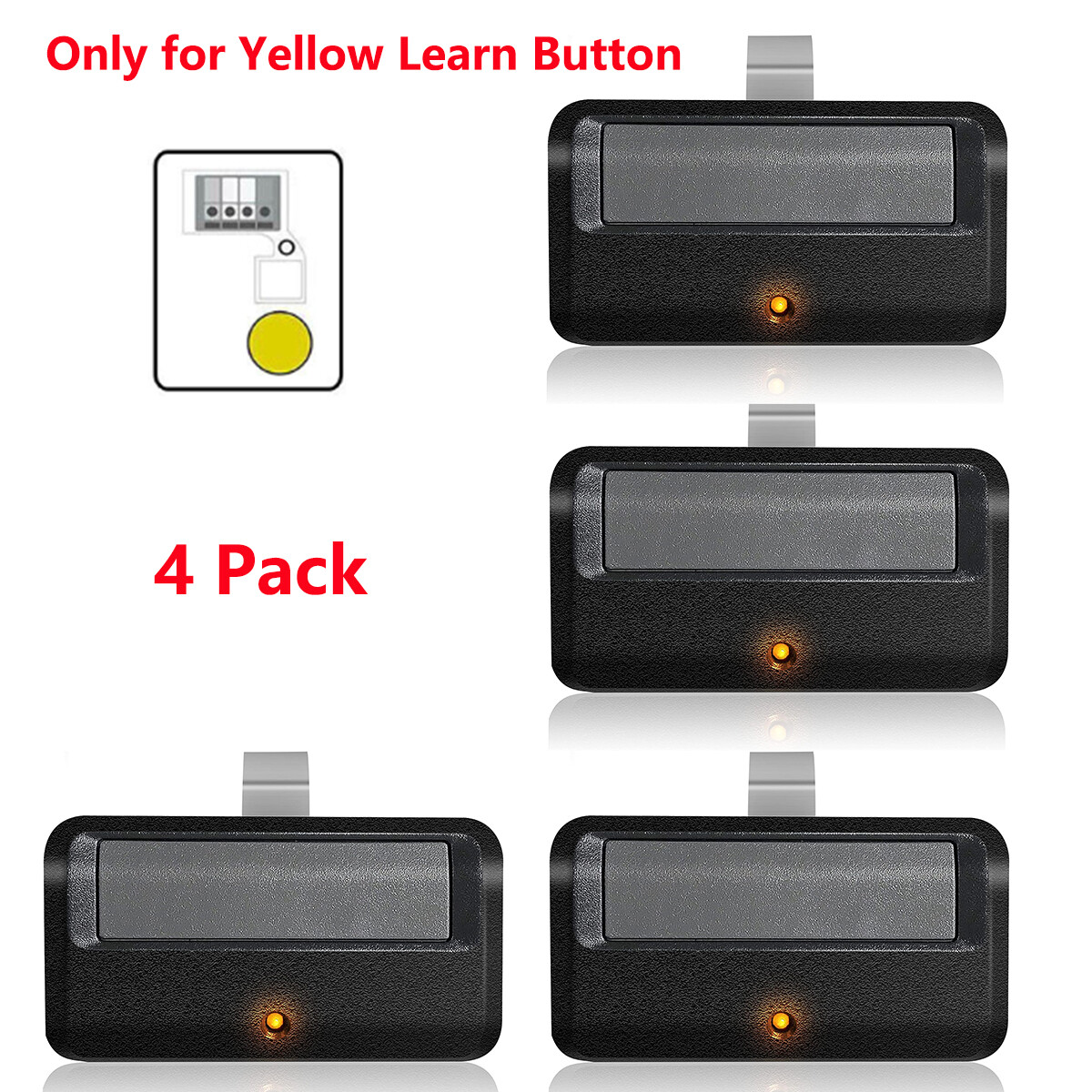 891LM Yellow Remote for Liftmaster Chamberlain Craftsman Garage Door Opener US