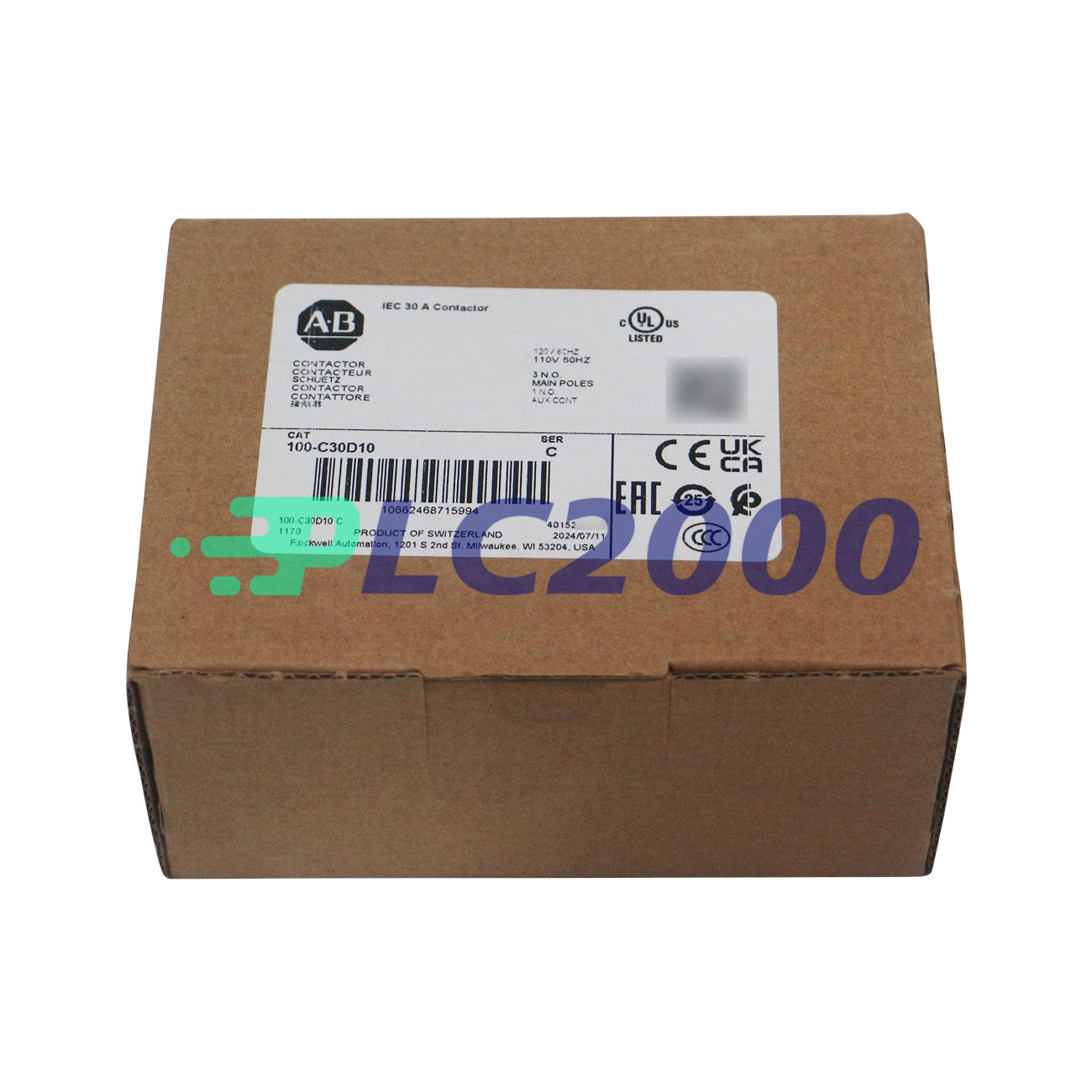 NEW Allen-Bradley 100-C30D10 AB100C30D10 contactor 100-C30*00