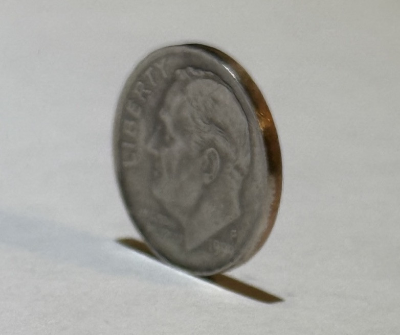 Error Rare 1999P Roosevelt Dime Raised Rim On Both Sides No Ridges Or Clad Layer