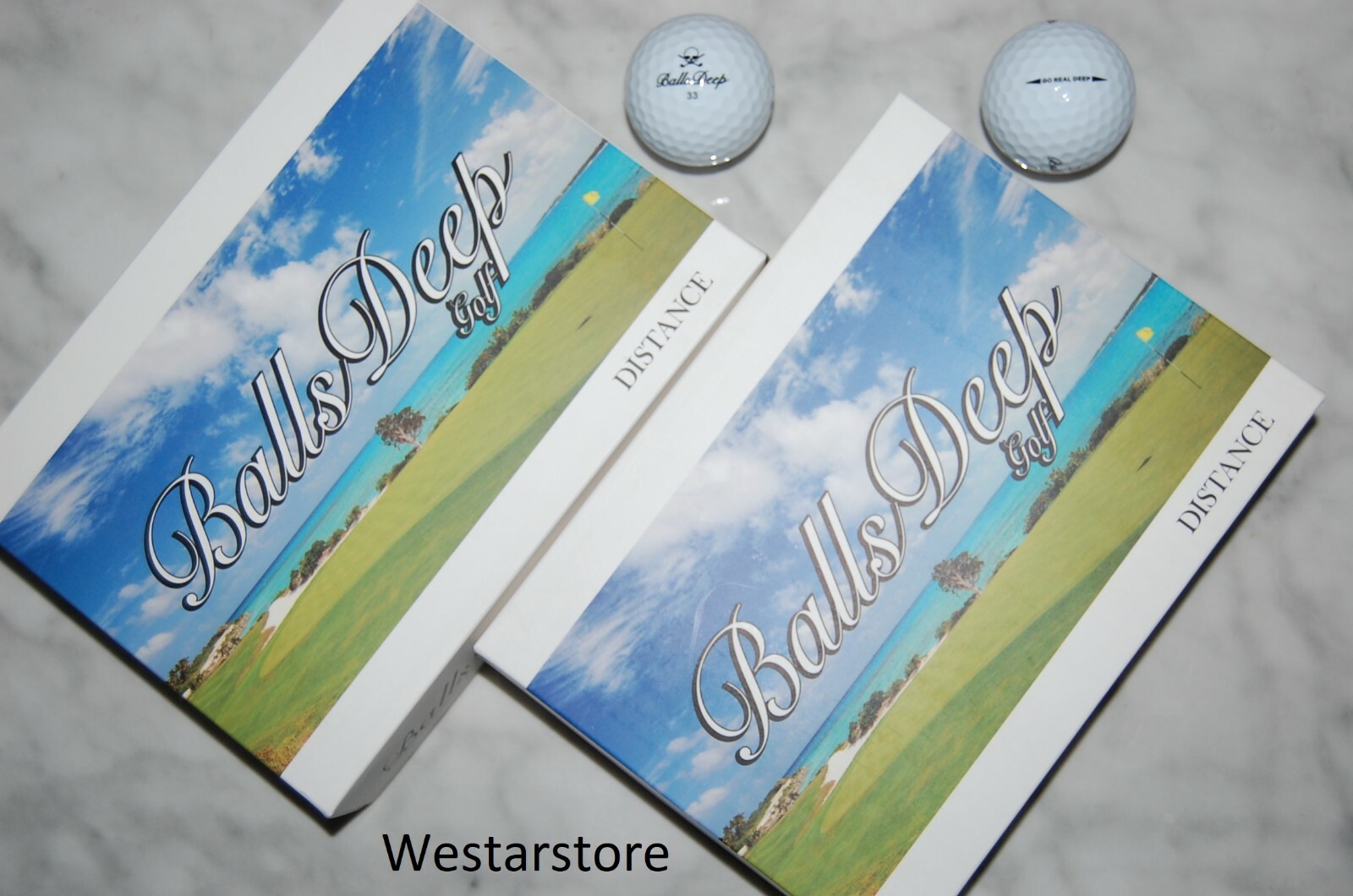 BALLS DEEP DISTANCE 2 DOZEN GOLF BALLS FREE 2 Dozen TEES + MARKERS