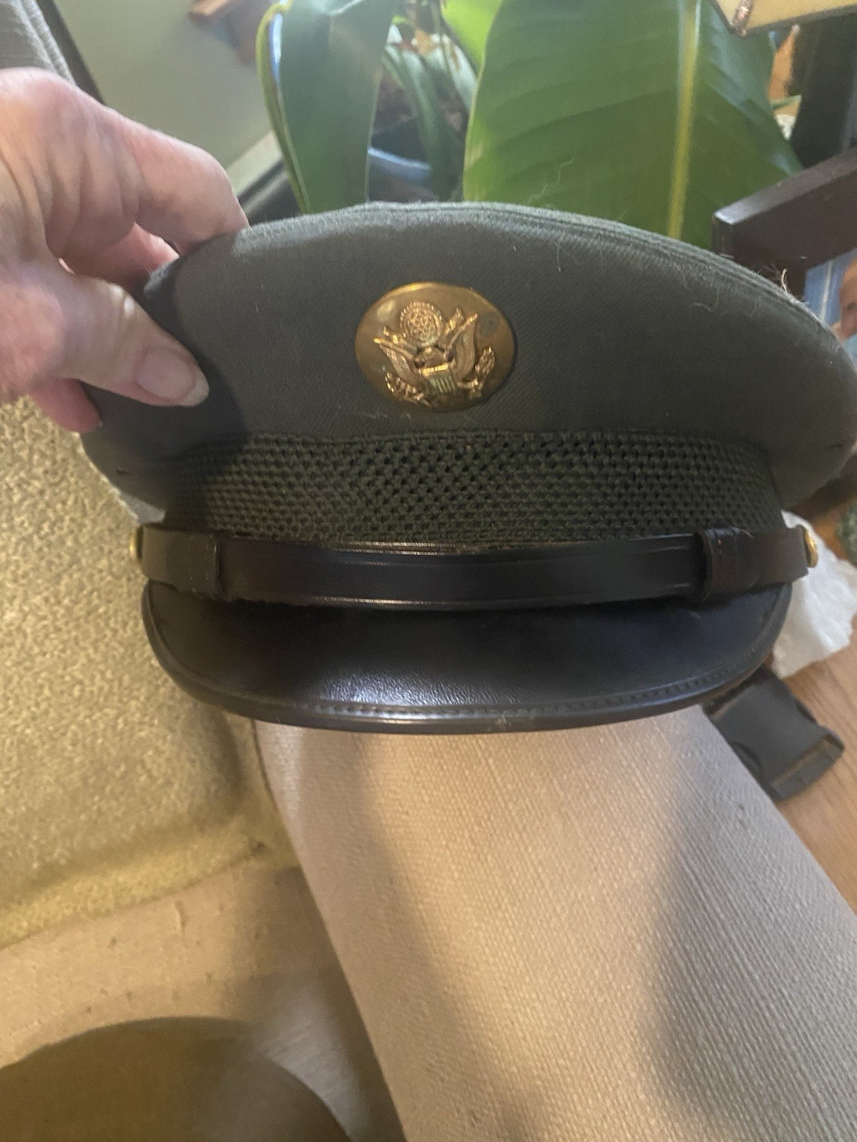 Assorted Military Branch Visor Hats (6) Used