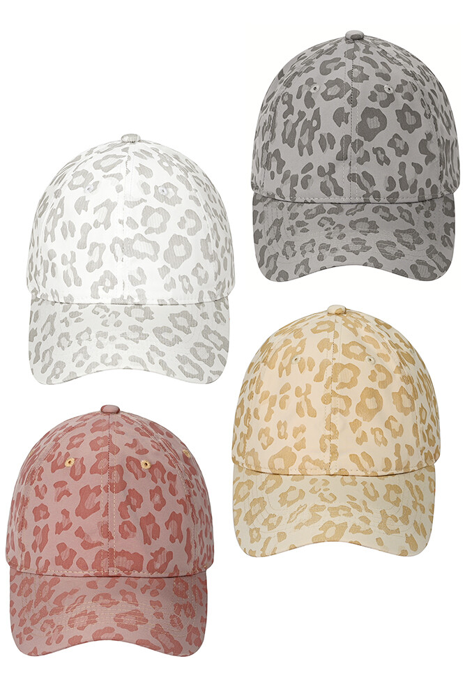 C.C Women Leopard Cheetah Animal Print Vintage Adjustable Baseball Ball Cap