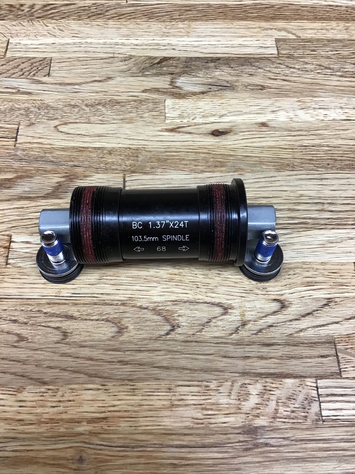 BICYCLE Hollow Axle Bottom Bracket BC 1.37” x 24T 103.5mm Spindle NOS D-5