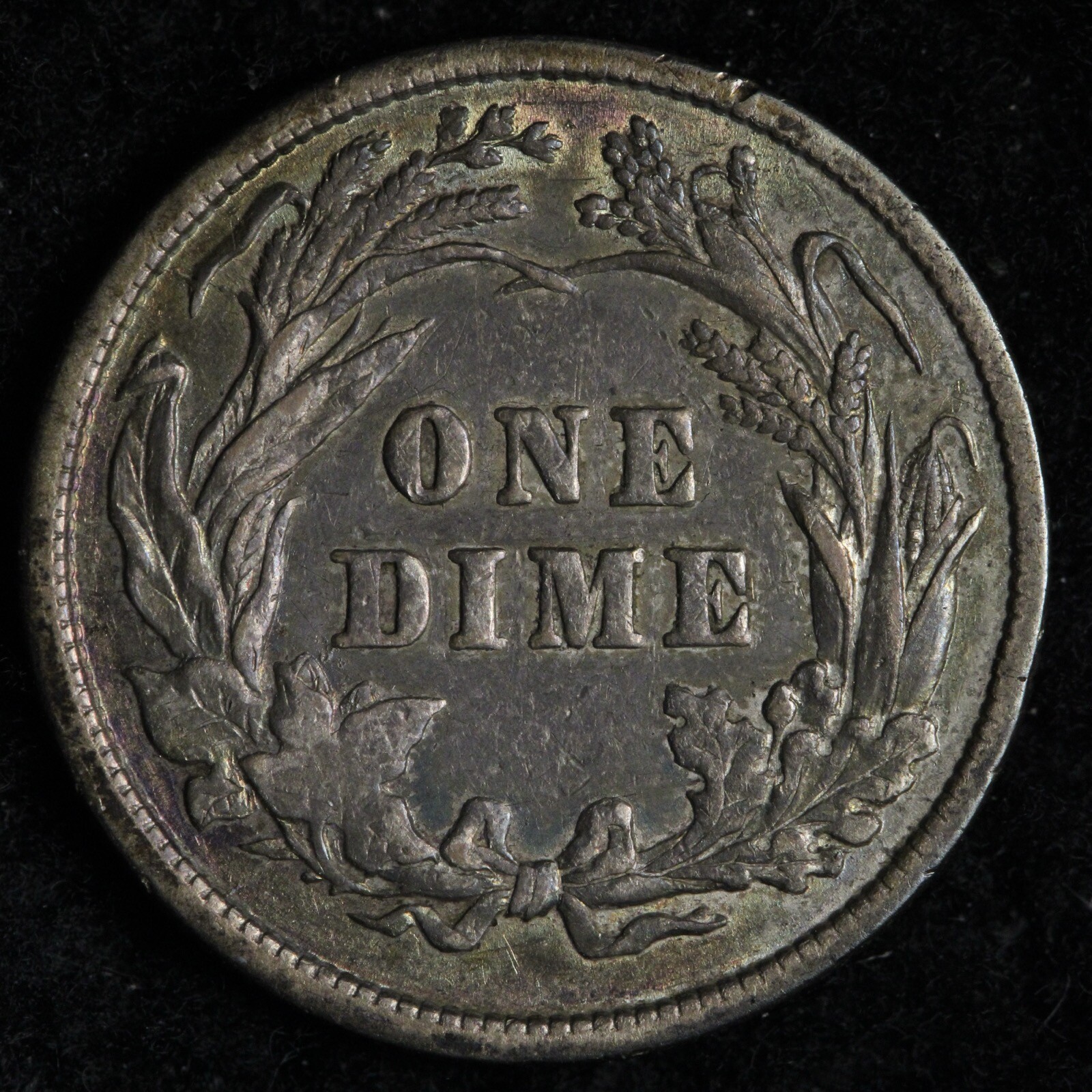 1898 Barber Silver Dime AU E319 JWCA