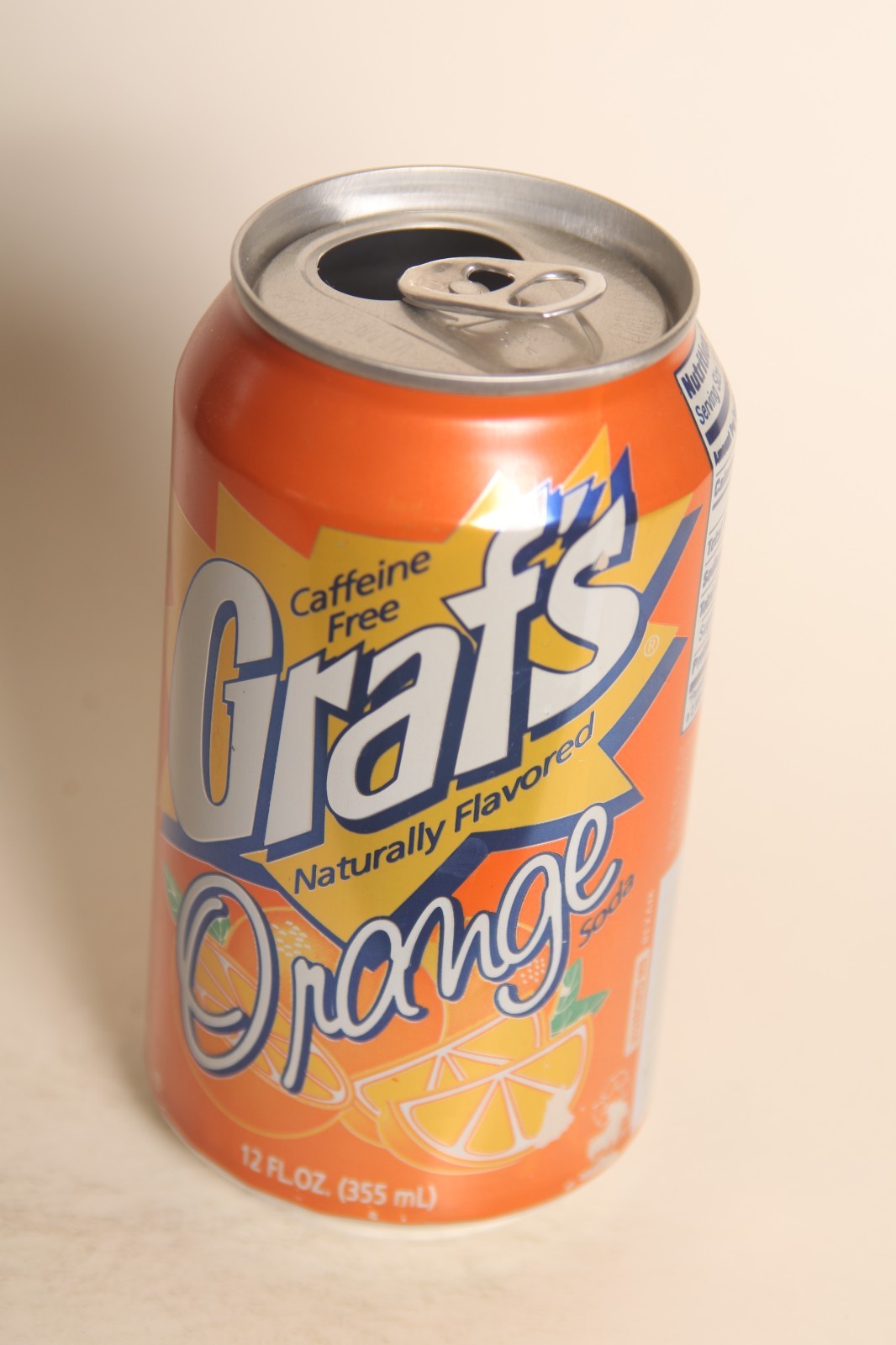 Graf's Orange soda can