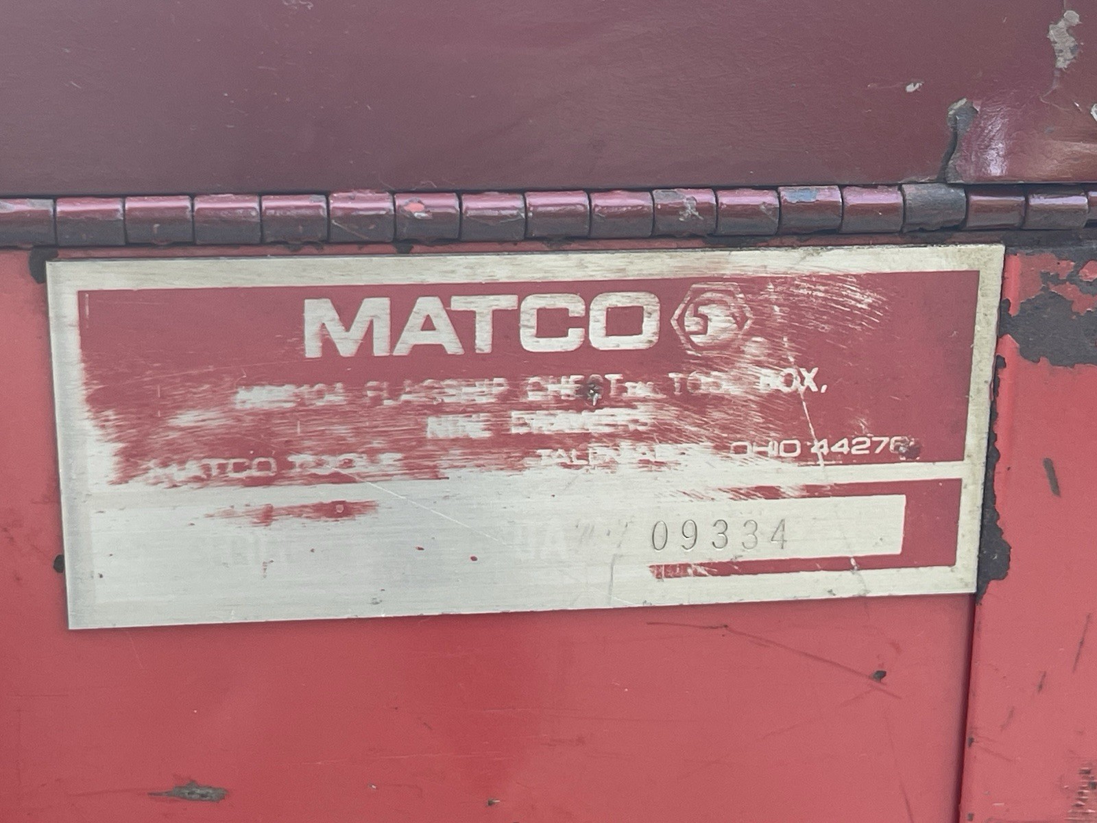 Matco Tool Chest Box Heavy Duty Mechanic Toolbox Used