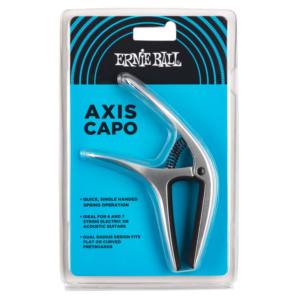 Ernie Ball Axis Dual Radius Capo, Silver
