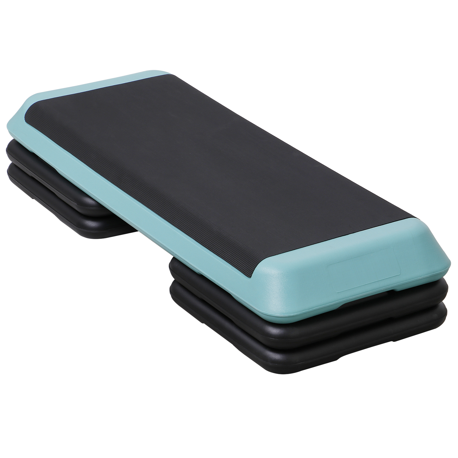 43.1'' Adjustable Aerobic Step Platform Exercise Workout Stepper with 4 Riser
